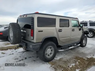 2005 Hummer H2 SUV with VIN 5GRGN23U45H107876, listed as a Copart auction lot 41707595 with 186,646 mi miles and Salvage Title. Bid and sale history available at carsss.com. Image 3.