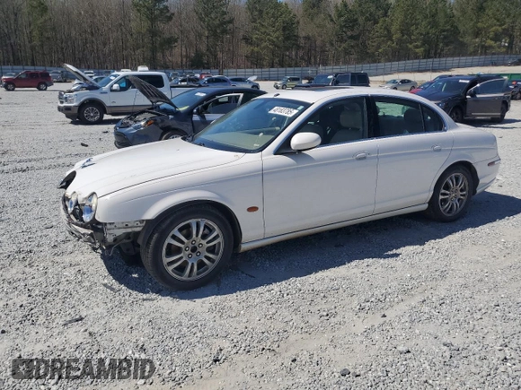 2004 Jaguar S-Type with VIN SAJEA01U14HN09950, listed as a Copart auction lot 48183785 with Not Provided miles and Salvage Title. Bid and sale history available at DreamBid. Image 1.