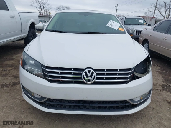 2013 Volkswagen Passat TDI SE with VIN 1VWBN7A34DC075197, listed as a IAAI auction lot 41707346 with 188,685 mi miles. Bid and sale history available at carsss.com. Image 13.