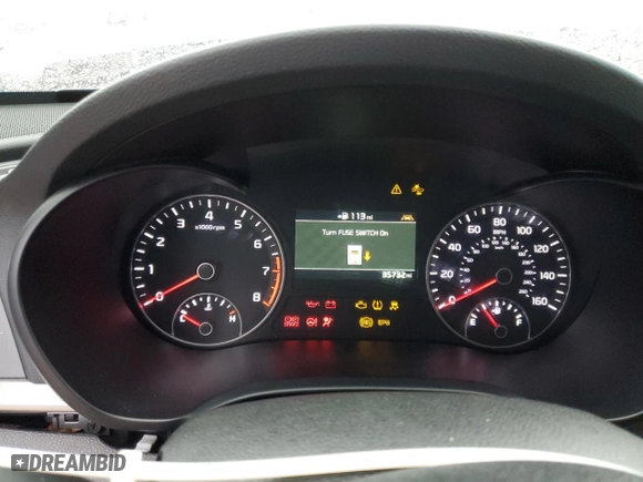 2019 Kia Optima SX with VIN 5XXGW4L2XKG301359, listed as a Copart auction lot 83535634 with 35,732 mi miles and Salvage Title. Bid and sale history available at carsss.com. Image 9.