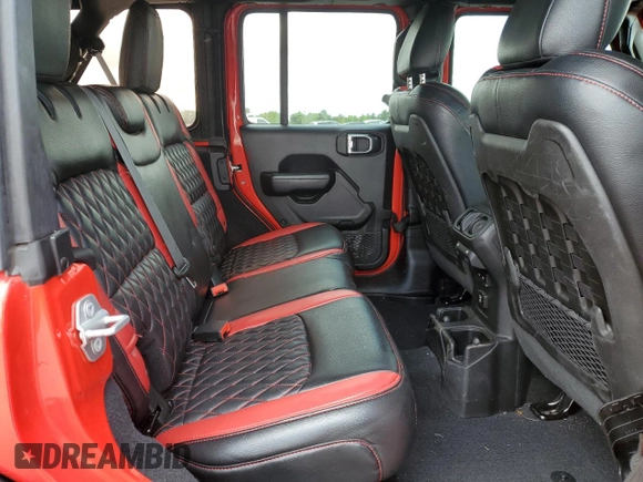 2018 Jeep Wrangler Unlimited Rubicon z VIN 1C4HJXFN3JW279812, wystawiony jako Copart lot #55626055 z przebiegiem 53 115 mil mil oraz Szkoda całkowita • Salvage title. Historia ofert i sprzedaży dostępna na DreamBid. Obrazek 11.