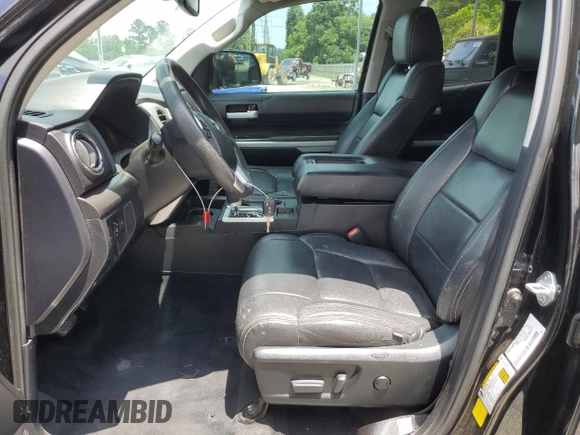 2021 Toyota Tundra SR with VIN 5TFRY5F10MX299595, listed as a Copart auction lot 58428885 with 43,707 mi miles and Salvage title. Bid and sale history available at DreamBid. Image 7.