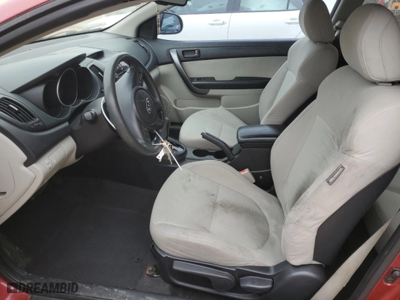 2010 Kia Forte Koup EX with VIN KNAFU6A23A5183817, listed as a Copart auction lot 41830985 with 120975 miles and Salvage Title. Bid and sale history available at carsss.com. Image 7.