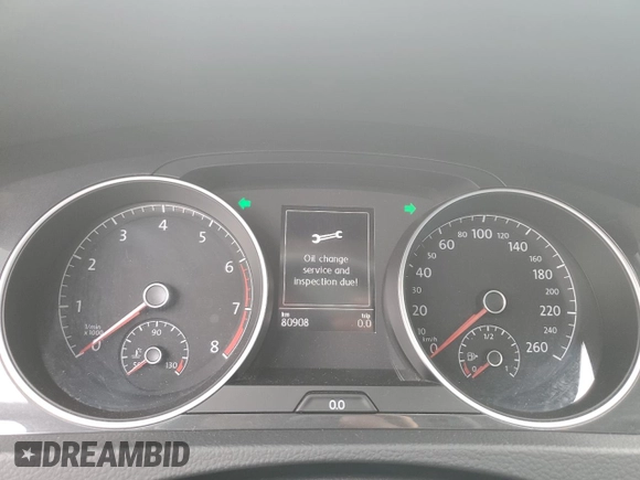 2019 Volkswagen Golf S z VIN 3VWG57AU3KM030374, wystawiony jako Copart lot #57373345 z przebiegiem 80 908 mil mil oraz Szkoda całkowita • Salvage title. Historia ofert i sprzedaży dostępna na DreamBid. Obrazek 9.