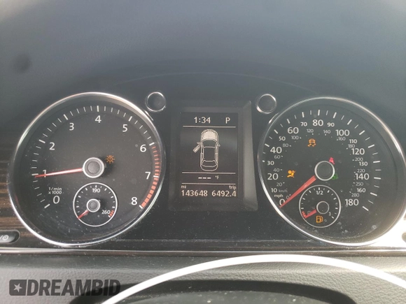 2015 Volkswagen CC Lux with VIN WVWRN7AN5FE819321, listed as a Copart auction lot 72466104 with 143,648 mi miles and Salvage Title. Bid and sale history available at carsss.com. Image 9.