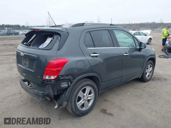 2018 Chevrolet Trax LT with VIN 3GNCJLSB2JL409509, listed as a IAAI auction lot 41800104 with 84,630 mi miles and . Bid and sale history available at carsss.com. Image 4.