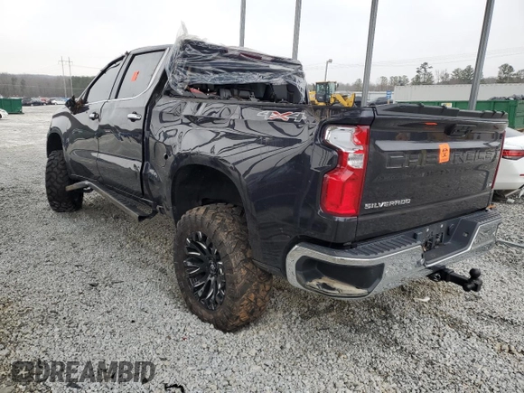 2023 Chevrolet Silverado 1500 LTZ with VIN 2GCUDGED5P1105576, listed as a Copart auction lot 45812305 with 54,760 mi miles and Salvage Title. Bid and sale history available at carsss.com. Image 2.