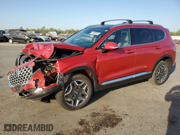2023 Hyundai Santa Fe Hybrid Limited with VIN 5NMS5DA19PH003210, listed as a Copart auction lot 75064524 with 28,064 mi miles and Salvage Title. Bid and sale history available at carsss.com. Image 1.