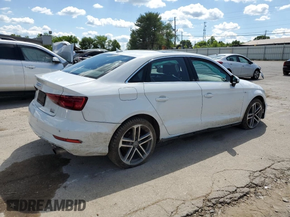 2017 Audi A3 Premium Plus with VIN WAUJ8GFF7H1006110, listed as a Copart auction lot 57037504 with 176,660 mi miles and Salvage Title. Bid and sale history available at DreamBid. Image 3.