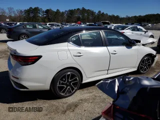 2025 Nissan Sentra SR with VIN 3N1AB8DV2SY289557, listed as a Copart auction lot 49216165 with Not Provided miles and Non Repairable. Bid and sale history available at DreamBid. Image 3.