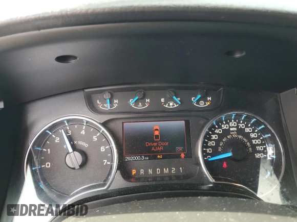 2013 Ford F-150 XL with VIN 1FTFW1EF5DFD98000, listed as a Copart auction lot 53516905 with 292,000 mi miles and Salvage title. Bid and sale history available at DreamBid. Image 9.