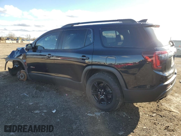 2021 GMC Acadia AT4 with VIN 1GKKNLLS7MZ159564, listed as a Copart auction lot 81528304 with 90,636 mi miles and Salvage Title. Bid and sale history available at carsss.com. Image 2.