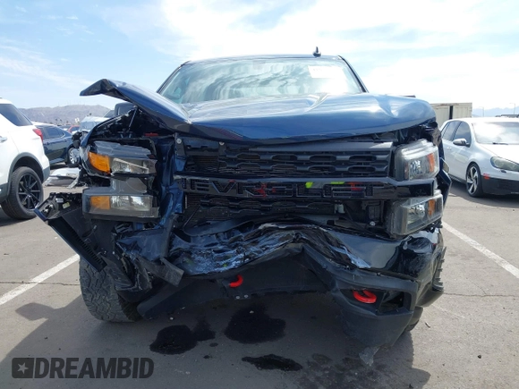2021 Chevrolet Silverado 1500 Custom Trail Boss with VIN 3GCPYCEF0MG137222, listed as a IAAI auction lot 41906200 with 29,517 mi miles and . Bid and sale history available at DreamBid. Image 12.