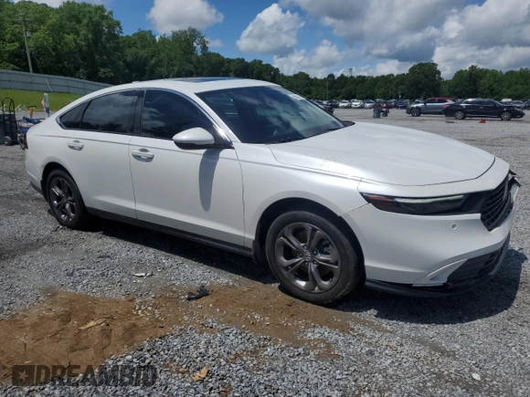 2024 Honda Accord EX-L with VIN 1HGCY2F63RA008938, listed as a Copart auction lot 56930515 with 25,759 mi miles and Salvage title. Bid and sale history available at DreamBid. Image 4.