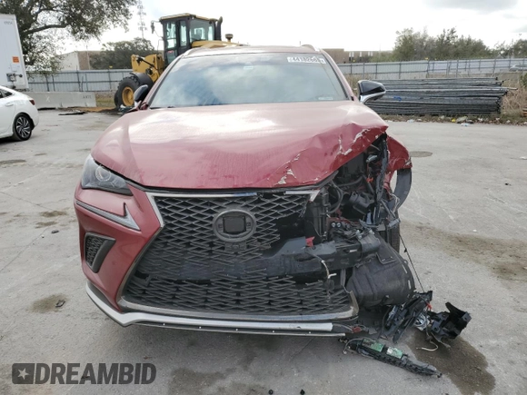 2020 Lexus NX with VIN JTJSARDZ8L5011464, listed as a Copart auction lot 44182665 with 45,620 mi miles and Salvage Title. Bid and sale history available at carsss.com. Image 5.