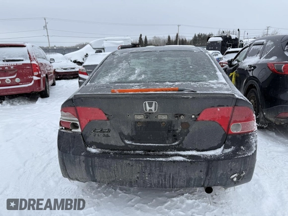 2008 Honda Civic LX with VIN 2HGFA165X8H105170, listed as a Copart auction lot 43953245 with 332,184 mi miles and Salvage Title. Bid and sale history available at DreamBid. Image 6.