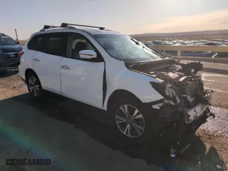 2017 Nissan Pathfinder SV with VIN 5N1DR2MN5HC664311, listed as a Copart auction lot 49822165 with 0 mi miles and Salvage Title. Bid and sale history available at carsss.com. Image 4.