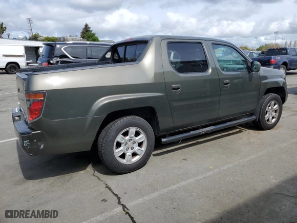 2006 Honda Ridgeline RTS with VIN 2HJYK164X6H535740, listed as a Copart auction lot 51960665 with 182,255 mi miles and Salvage Title. Bid and sale history available at carsss.com. Image 3.