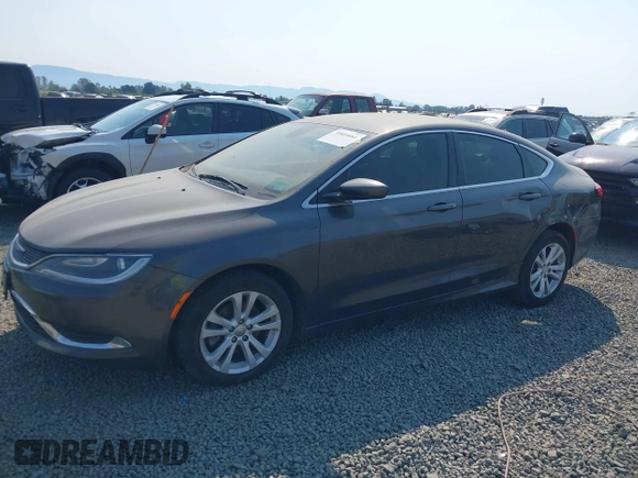 2015 Chrysler 200 Limited with VIN 1C3CCCAB8FN672474, listed as a IAAI auction lot 39805880 with 159,072 mi miles and . Bid and sale history available at carsss.com. Image 2.