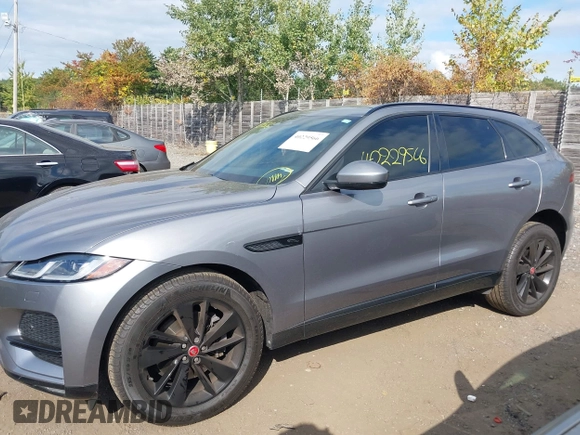 2022 Jaguar F-Pace S with VIN SADCJ2EX0NA702000, listed as a IAAI auction lot 40229566 with 36,593 mi miles and . Bid and sale history available at DreamBid. Image 14.