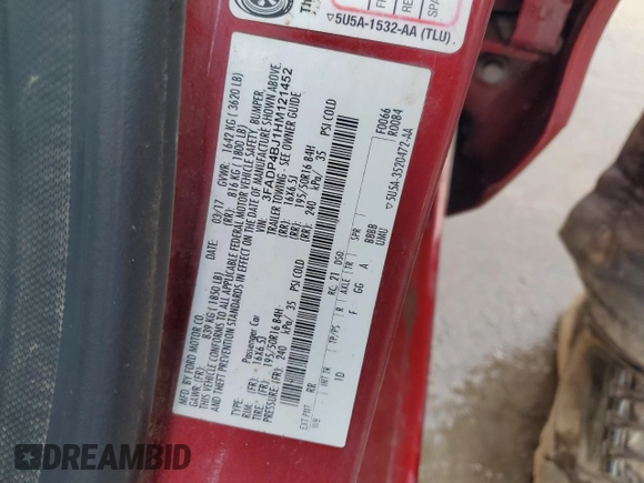 2017 Ford Fiesta SE with VIN 3FADP4BJ1HM121452, listed as a Copart auction lot 47271635 with 61,302 mi miles and Salvage Title. Bid and sale history available at DreamBid. Image 12.