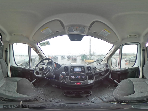 2018 Ram ProMaster Cargo Van with VIN 3C6TRVBG4JE153488, listed as a Copart auction lot 43538915 with 89,510 mi miles and Salvage Title. Bid and sale history available at carsss.com. Image 14.