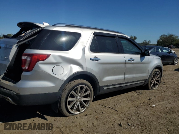 2016 Ford Explorer Limited with VIN 1FM5K8F81GGA18533, listed as a Copart auction lot 75524674 with 125,171 mi miles and Salvage Title. Bid and sale history available at carsss.com. Image 3.