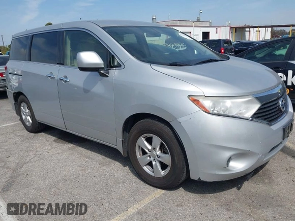 2015 Nissan Quest SV with VIN JN8AE2KP7F9126067, listed as a IAAI auction lot 42023886 with 62,251 mi miles. Bid and sale history available at carsss.com. Image 1.