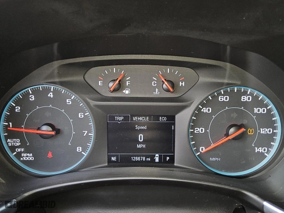 2020 Chevrolet Equinox LS with VIN 3GNAXSEV1LS723697, listed as a Copart auction lot 46160565 with 126,678 mi miles and Clean Title. Bid and sale history available at carsss.com. Image 9.