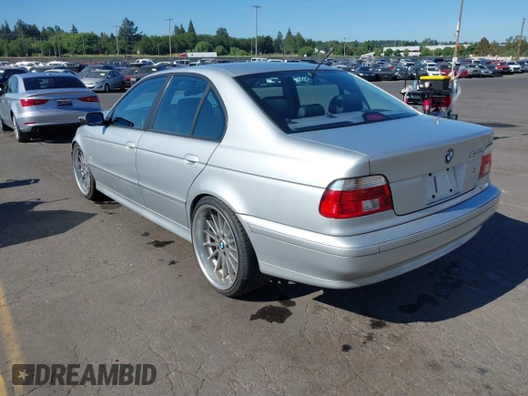 2001 BMW 5 Series 530iA with VIN WBADT63421CF02292, listed as a IAAI auction lot 39872425 with 84,778 mi miles. Bid and sale history available at carsss.com. Image 3.
