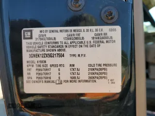 2005 Chevrolet Avalanche Z71 z VIN 3GNEK12ZX5G217504, wystawiony jako Copart lot #56369845 z przebiegiem Nie podano mil oraz Szkoda całkowita • Salvage title. Historia ofert i sprzedaży dostępna na DreamBid. Obrazek 12.