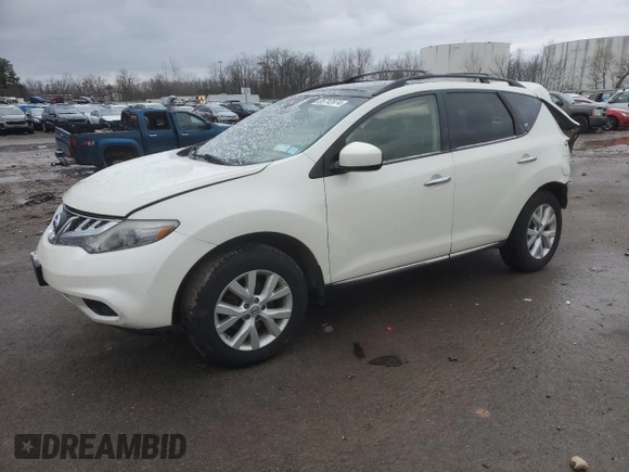 2014 Nissan Murano LE with VIN JN8AZ1MW0EW519380, listed as a Copart auction lot 85712874 with 152,784 mi miles and Salvage Title. Bid and sale history available at carsss.com. Image 1.