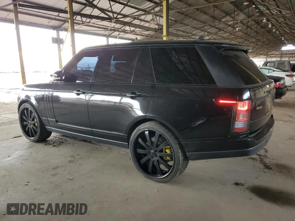 2016 Land Rover Range Rover Supercharged с VIN SALGS2EF6GA262345, выставлен на аукционе Copart как лот 48425745 с пробегом 42 385 миль миль и Списание • Salvage title. История ставок и продаж доступна на DreamBid. Изображение 2.
