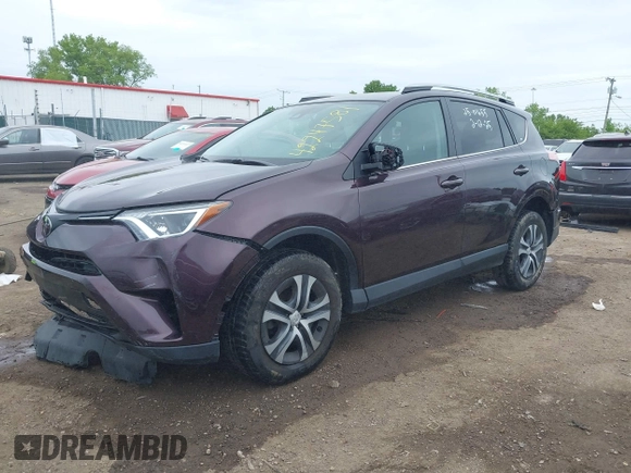 2017 Toyota RAV4 LE with VIN 2T3BFREV9HW646757, listed as a IAAI auction lot 42247581 with 45,618 mi miles and . Bid and sale history available at DreamBid. Image 2.