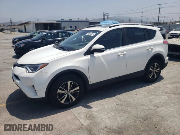2018 Toyota RAV4 XLE with VIN JTMWFREVXJD118021, listed as a Copart auction lot 58845805 with 108,068 mi miles and Salvage title. Bid and sale history available at DreamBid. Image 1.
