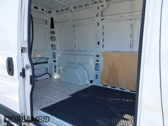 2021 Ram ProMaster Cargo with VIN 3C6LRVBG5ME567156, listed as a IAAI auction lot 42158140 with 43,436 mi miles. Bid and sale history available at carsss.com. Image 8.