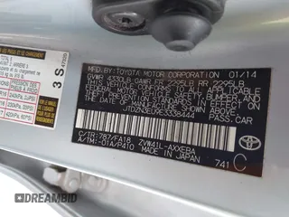 2014 Toyota Prius Two with VIN JTDZN3EU9E3338444, listed as a IAAI auction lot 42059659 with 63,900 mi miles and . Bid and sale history available at DreamBid. Image 9.