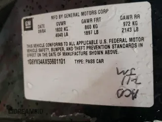 2005 Cadillac XLR z VIN 1G6YV34AX55601101, wystawiony jako Copart lot #75821644 z przebiegiem Nie podano mil oraz Szkody całkowita. Historia ofert i sprzedaży dostępna na DreamBid. Obrazek 13.