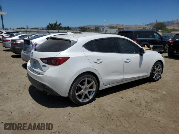 2016 Mazda 3 S Touring with VIN JM1BM1M32G1355182, listed as a Copart auction lot 61582365 with 144,159 mi miles and Salvage title. Bid and sale history available at DreamBid. Image 3.