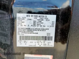 2006 Ford F-150 XLT with VIN 1FTPW14V46FB64348, listed as a Copart auction lot 61654675 with 274,017 mi miles and Salvage title. Bid and sale history available at DreamBid. Image 12.