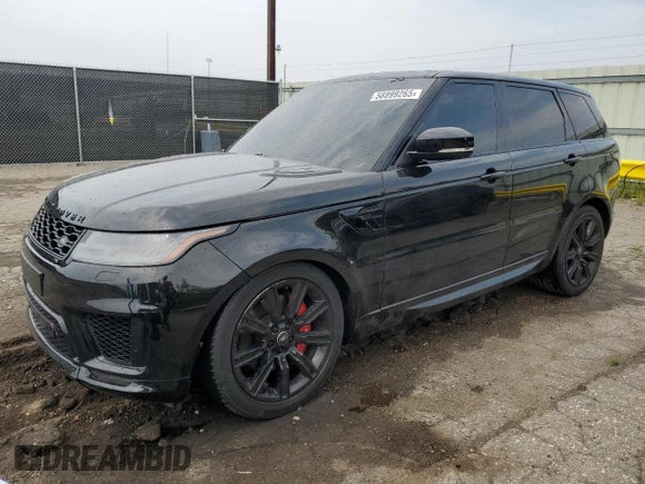 2018 Land Rover Range Rover Sport with VIN SALWR2RE0JA191661, listed as a Copart auction lot 58899265 with 86,165 mi miles and Clean title. Bid and sale history available at DreamBid. Image 1.