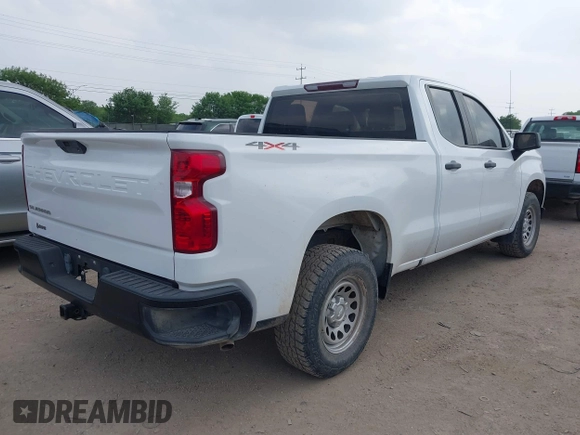 2021 Chevrolet Silverado 1500 Work Truck with VIN 1GCRYAEF0MZ210103, listed as a IAAI auction lot 41895696 with 80,098 mi miles and . Bid and sale history available at DreamBid. Image 4.