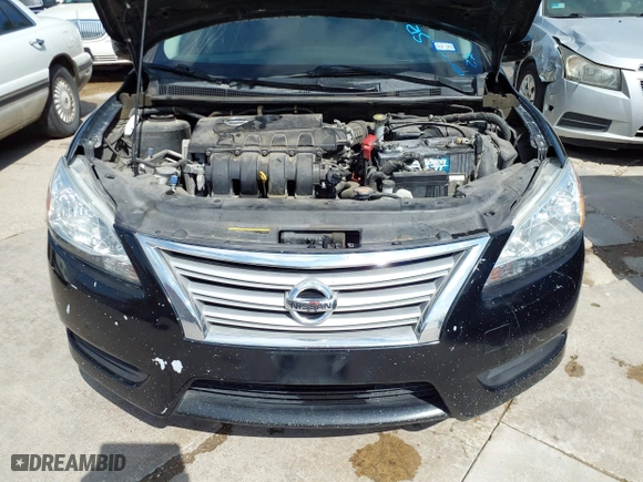 2015 Nissan Sentra S with VIN 3N1AB7AP0FY285741, listed as a IAAI auction lot 42046213 with 115,769 mi miles. Bid and sale history available at carsss.com. Image 10.