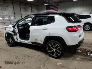 2024 Jeep Compass Limited with VIN 3C4NJDCN8RT113812, listed as a Copart auction lot 52194735 with 19,008 mi miles and Salvage Title. Bid and sale history available at carsss.com. Image 2.