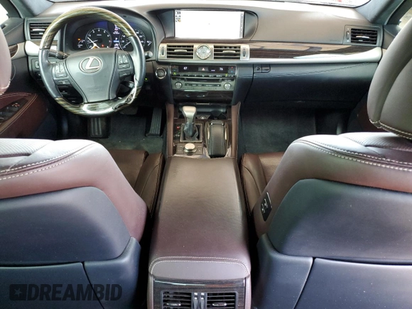 2017 Lexus LS with VIN JTHBL5EF7H5145429, listed as a Copart auction lot 53464275 with 101,142 mi miles and Salvage Title. Bid and sale history available at carsss.com. Image 8.