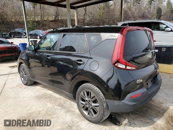 2020 Kia Soul EX with VIN KNDJ33AUXL7049281, listed as a Copart auction lot 48439185 with 75,123 mi miles and Clean Title. Bid and sale history available at carsss.com. Image 2.