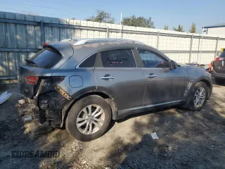 2013 Infiniti FX with VIN JN8CS1MU1DM141110, listed as a Copart auction lot 46084395 with 105,523 mi miles and Salvage title. Bid and sale history available at DreamBid. Image 3.