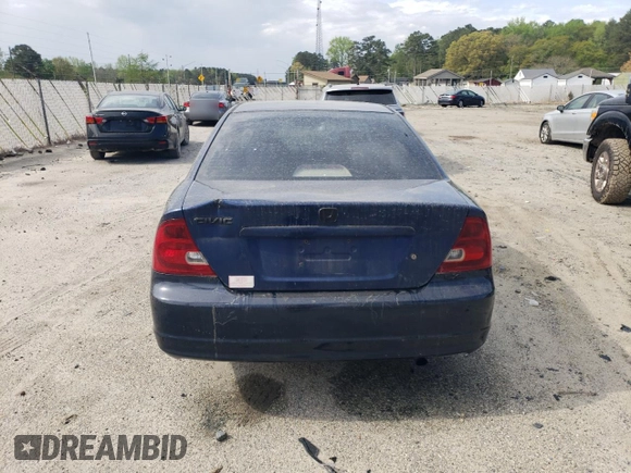 2003 Honda Civic LX with VIN 1HGEM22593L075069, listed as a Copart auction lot 53633335 with 223,667 mi miles and Salvage Title. Bid and sale history available at carsss.com. Image 6.