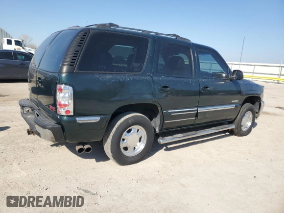 2001 GMC Yukon SLT with VIN 1GKEK13TX1J168370, listed as a Copart auction lot 50636635 with 276,374 mi miles and Salvage Title. Bid and sale history available at carsss.com. Image 3.