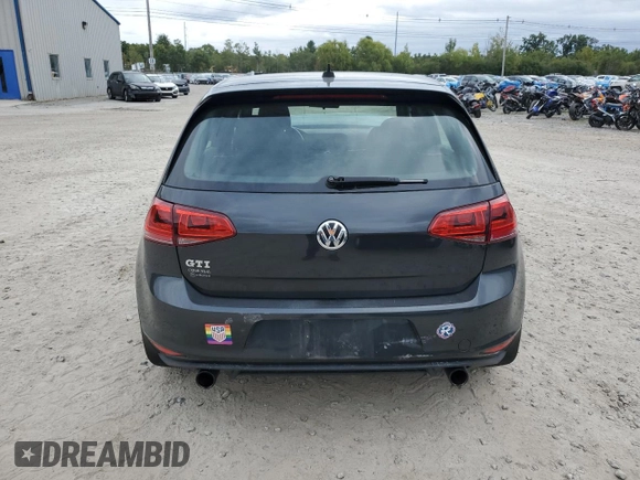 2017 Volkswagen Golf GTI S with VIN 3VW5T7AU5HM056691, listed as a Copart auction lot 72907664 with 118,290 mi miles and Salvage Title. Bid and sale history available at carsss.com. Image 6.